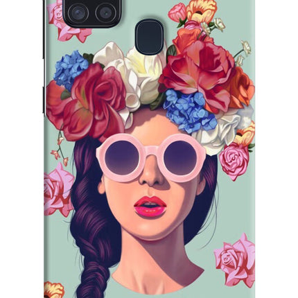 Pretty Girl Samsung A21s Hard Case Back Cover by Casekaro