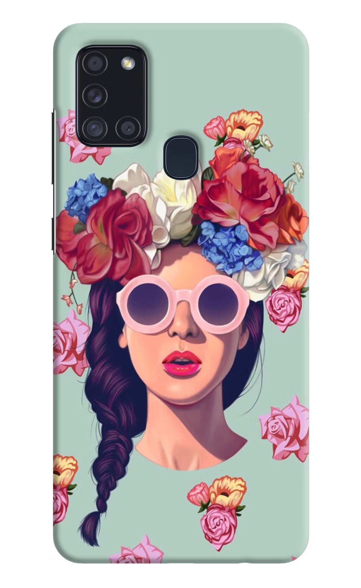 Pretty Girl Samsung A21s Hard Case Back Cover by Casekaro