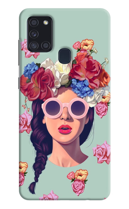 Pretty Girl Samsung A21s Hard Case Back Cover by Casekaro