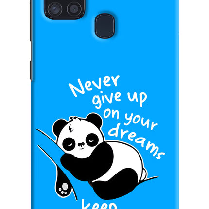 Keep Sleeping Samsung A21s Hard Case Back Cover by Casekaro