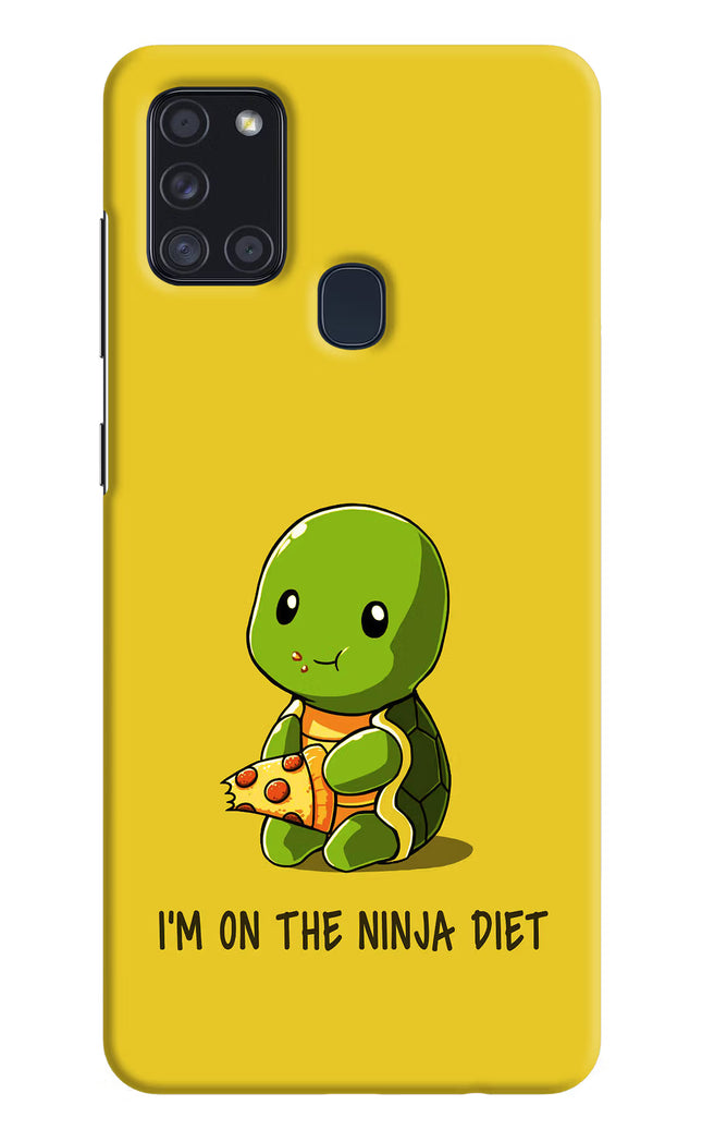 I'm on Ninja Diet Samsung A21s Hard Case Back Cover by Casekaro