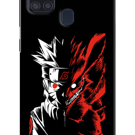 Naruto Two Face Samsung A21s Hard Case Back Cover by Casekaro