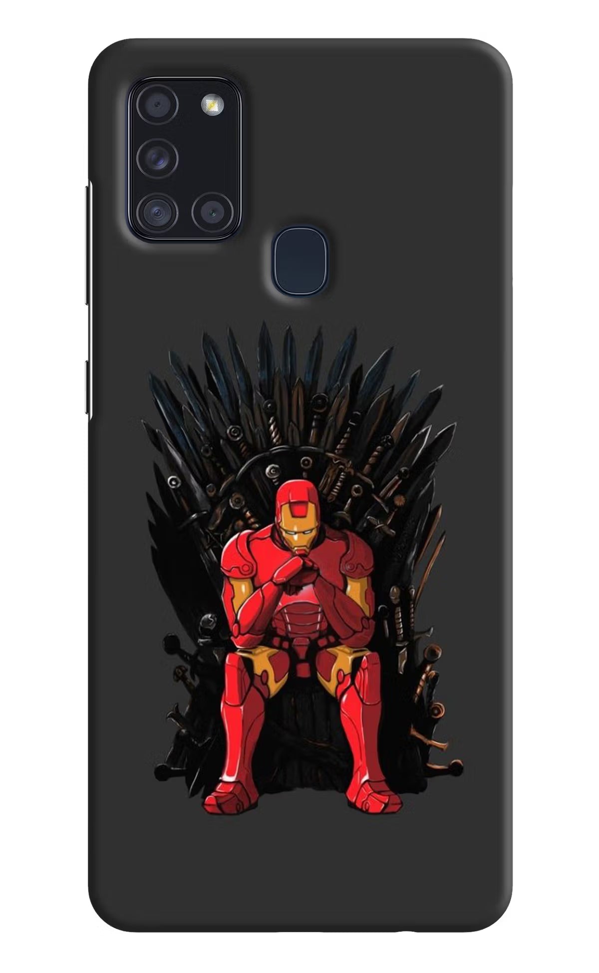 Ironman Throne Samsung A21s Hard Case Back Cover by Casekaro