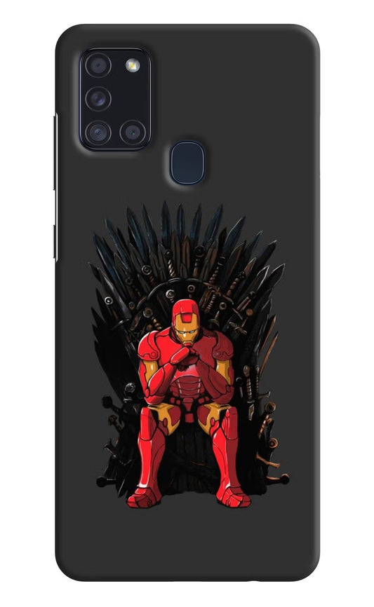 Ironman Throne Samsung A21s Hard Case Back Cover by Casekaro
