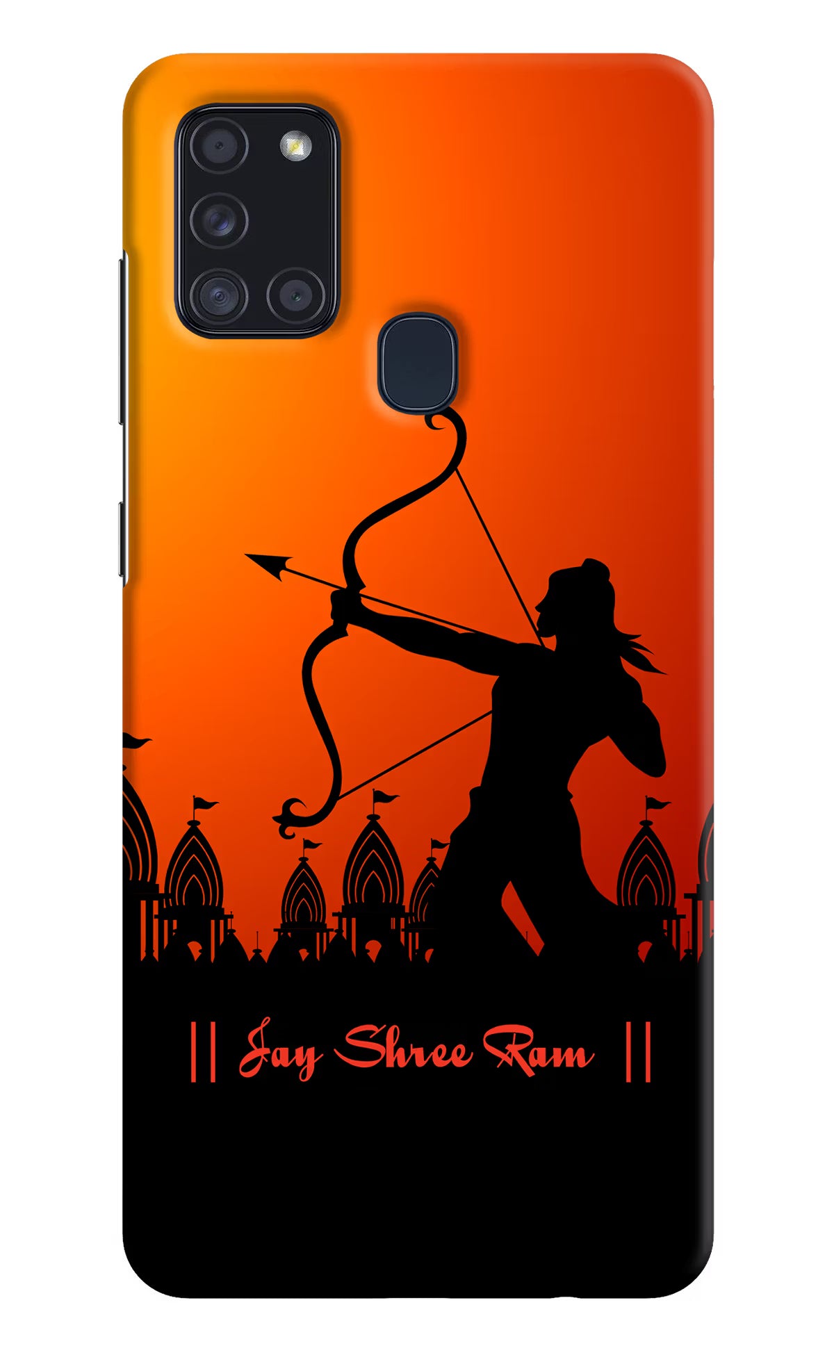 Lord Ram - 4 Samsung A21s Hard Case Back Cover by Casekaro