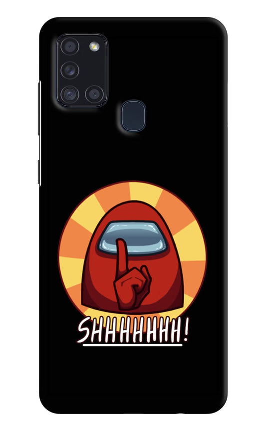 Among Us Shhh! Samsung A21s Hard Case Back Cover by Casekaro