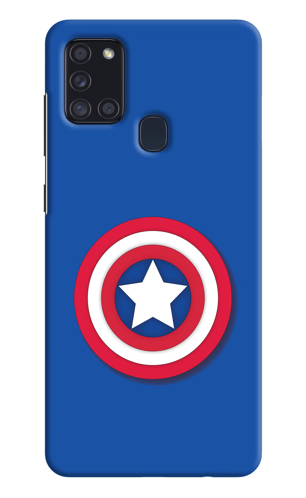 Shield Samsung A21s Hard Case Back Cover by Casekaro