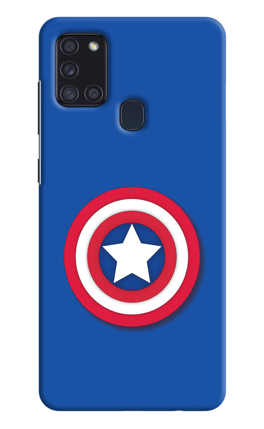 Shield Samsung A21s Hard Case Back Cover by Casekaro