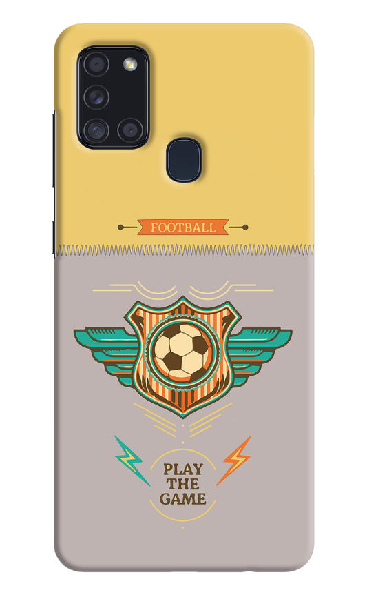 Football Samsung A21s Hard Case Back Cover by Casekaro