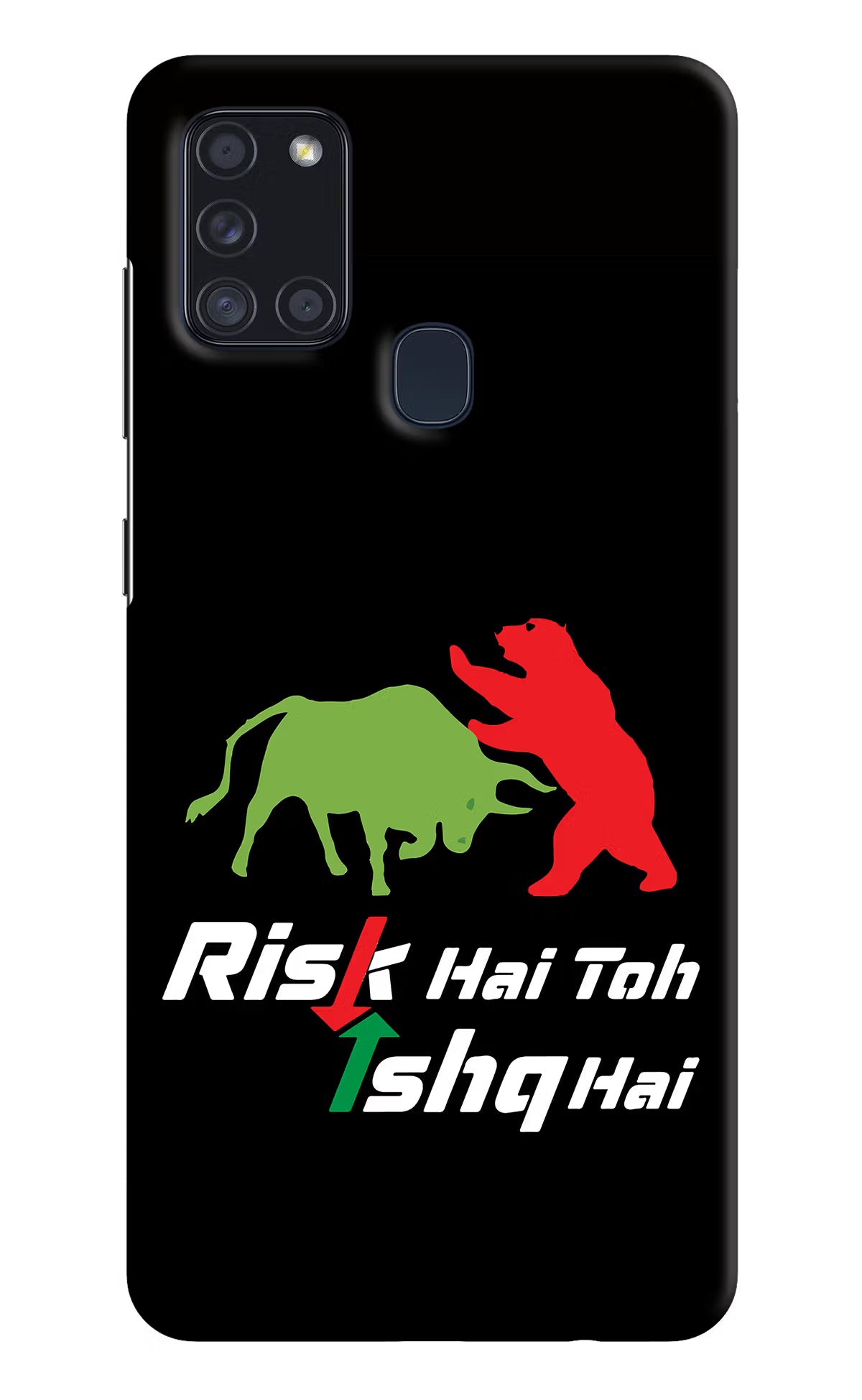 Risk Hai Toh Ishq Hai Samsung A21s Hard Case Back Cover by Casekaro