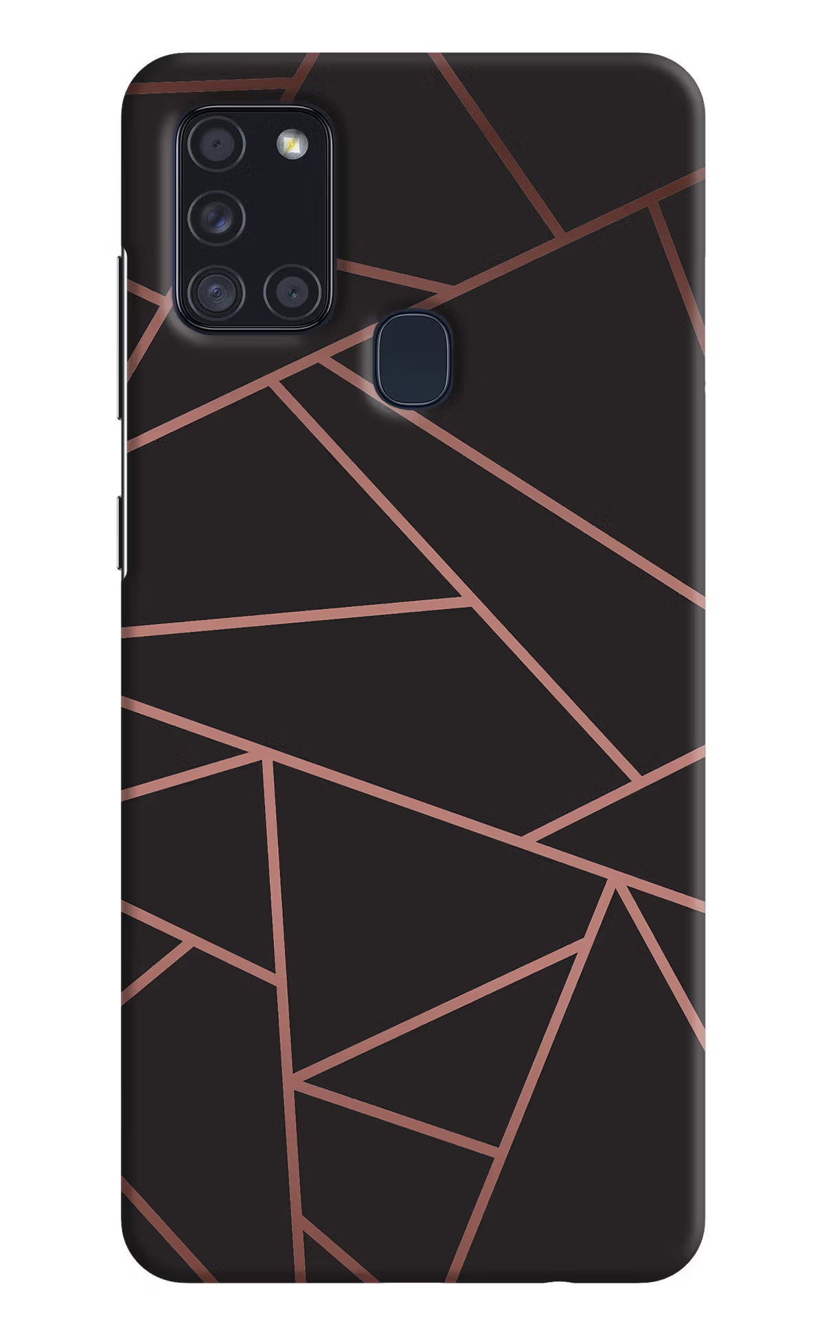 Geometric Pattern Samsung A21s Hard Case Back Cover by Casekaro