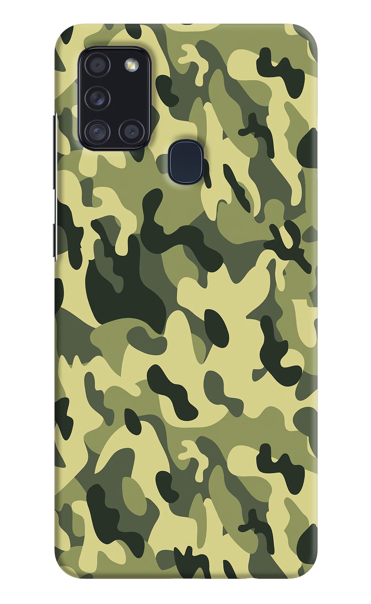 Camouflage Samsung A21s Hard Case Back Cover by Casekaro