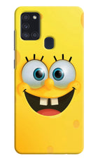 Sponge 1 Samsung A21s Hard Case Back Cover by Casekaro