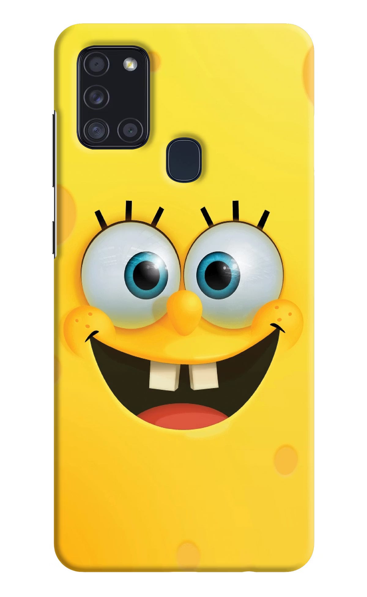 Sponge 1 Samsung A21s Hard Case Back Cover by Casekaro