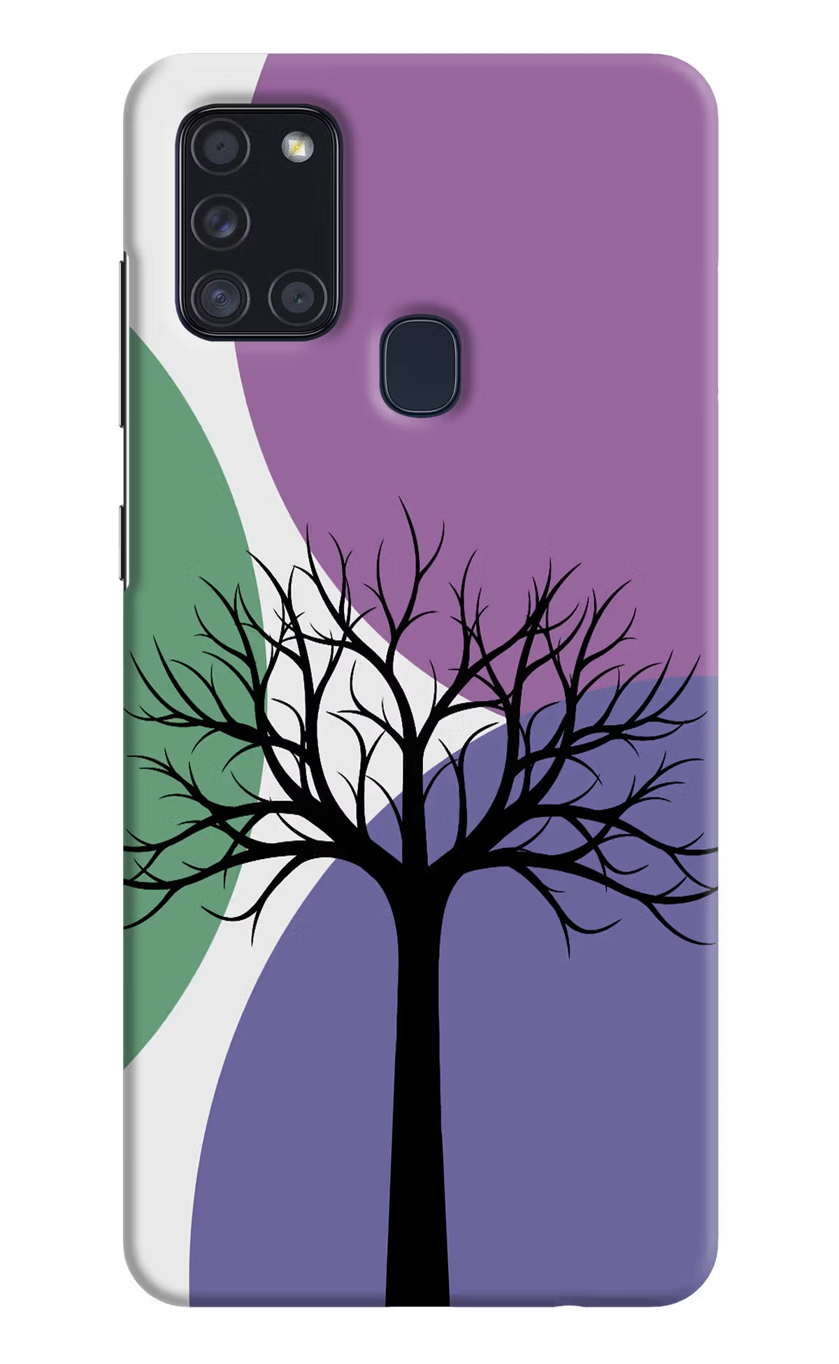 Tree Art Samsung A21s Hard Case Back Cover by Casekaro