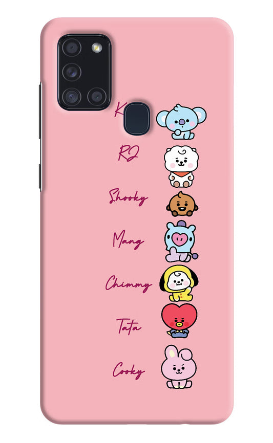 BTS names Samsung A21s Hard Case Back Cover by Casekaro