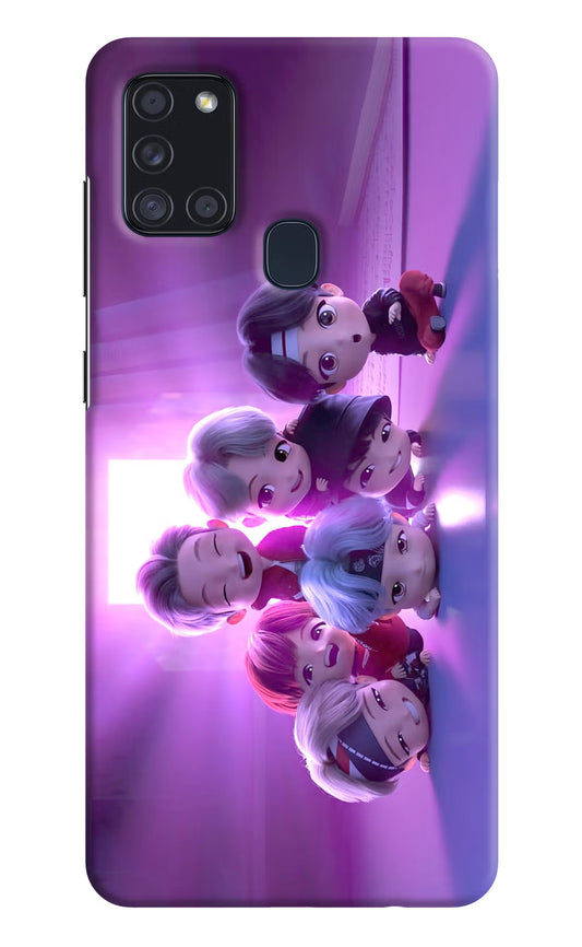 BTS Chibi Samsung A21s Hard Case Back Cover by Casekaro