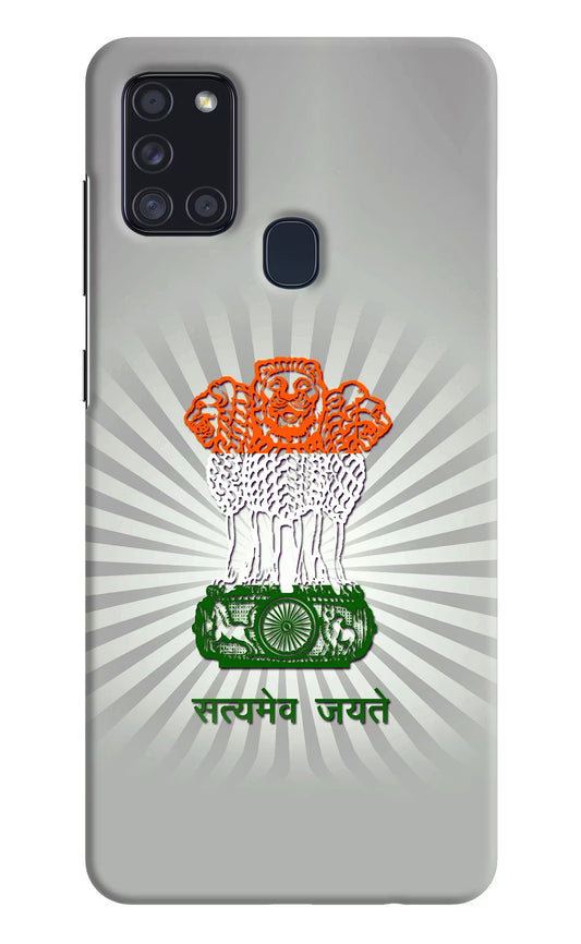 Satyamev Jayate Art Samsung A21s Hard Case Back Cover by Casekaro