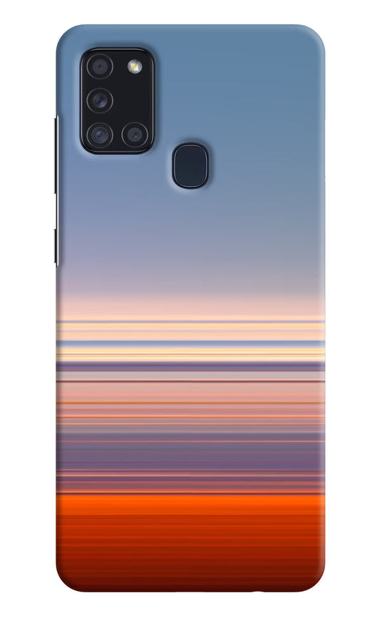 Morning Colors Samsung A21s Hard Case Back Cover by Casekaro