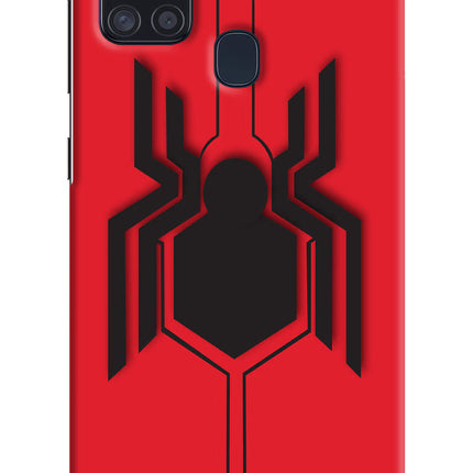 Spider Samsung A21s Hard Case Back Cover by Casekaro