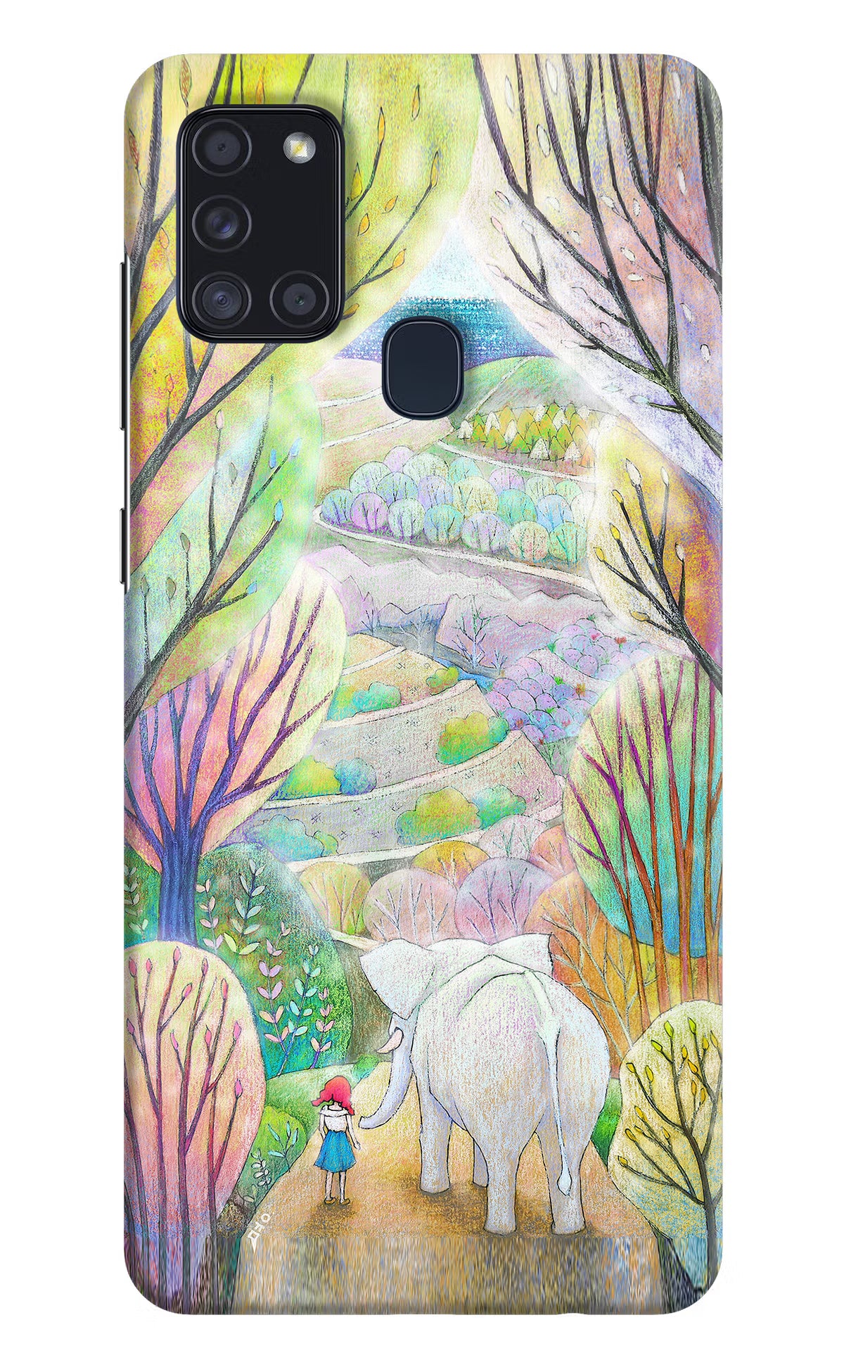 Nature Painting Samsung A21s Hard Case Back Cover by Casekaro