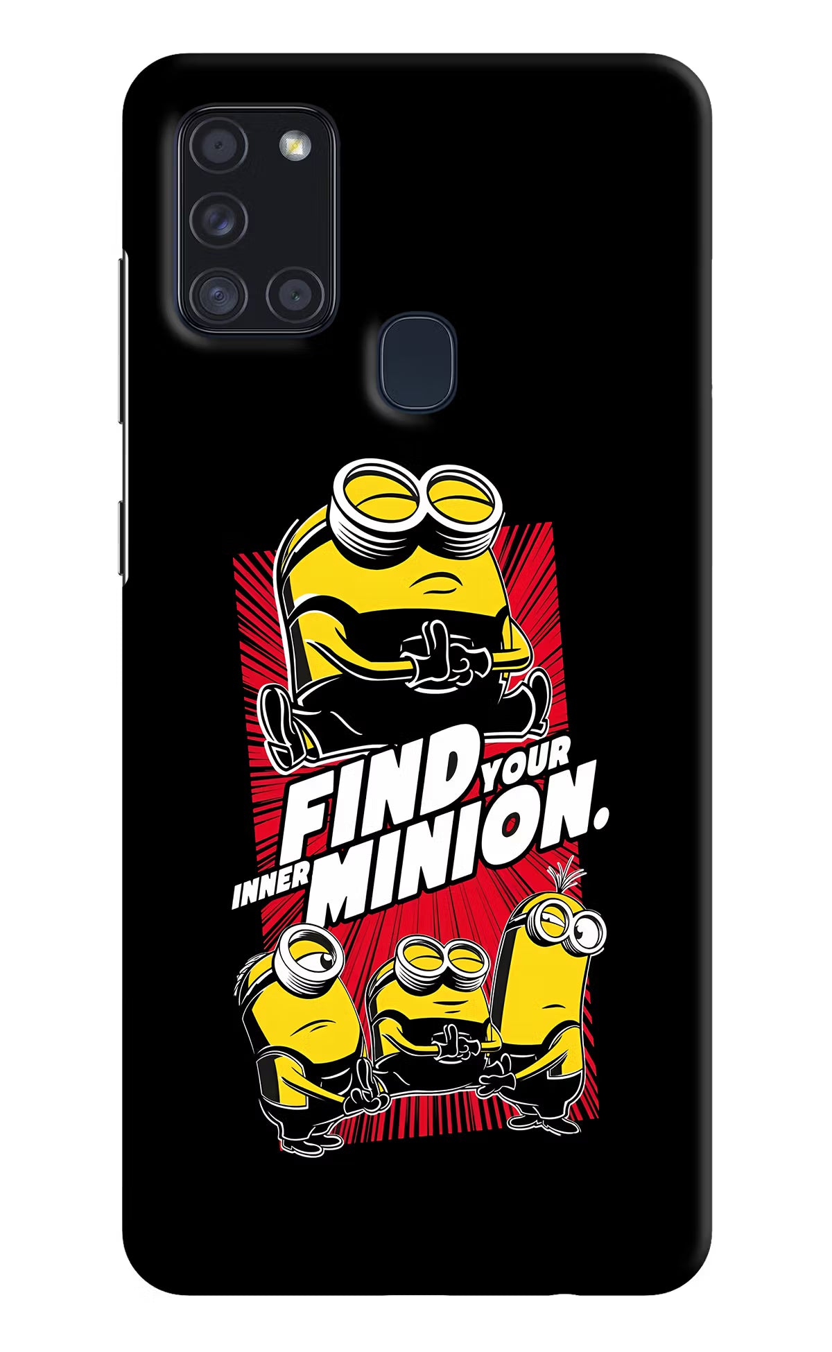 Find your inner Minion Samsung A21s Hard Case Back Cover by Casekaro