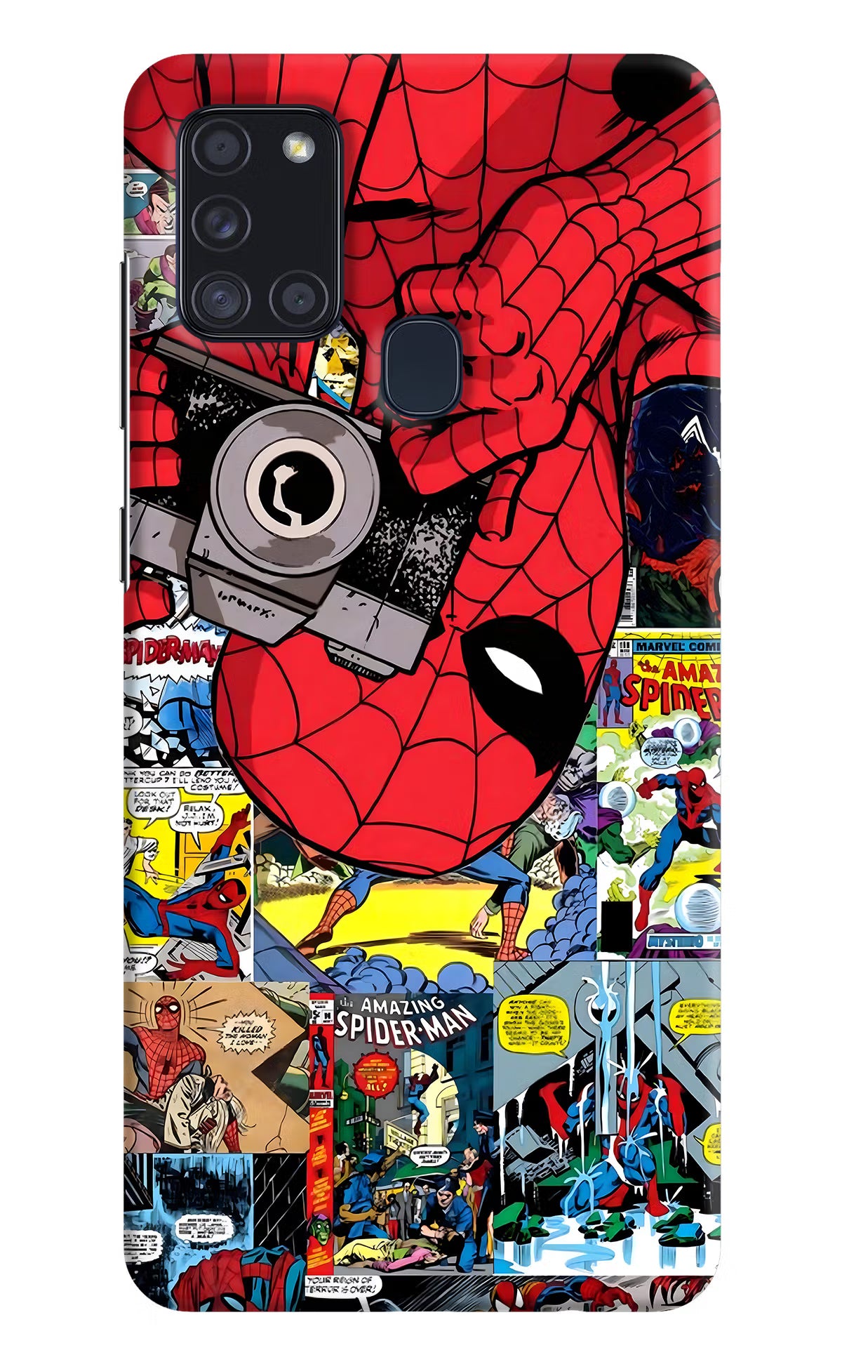 Spider Man Samsung A21s Hard Case Back Cover by Casekaro