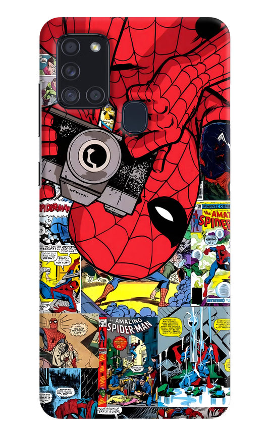 Spider Man Samsung A21s Hard Case Back Cover by Casekaro