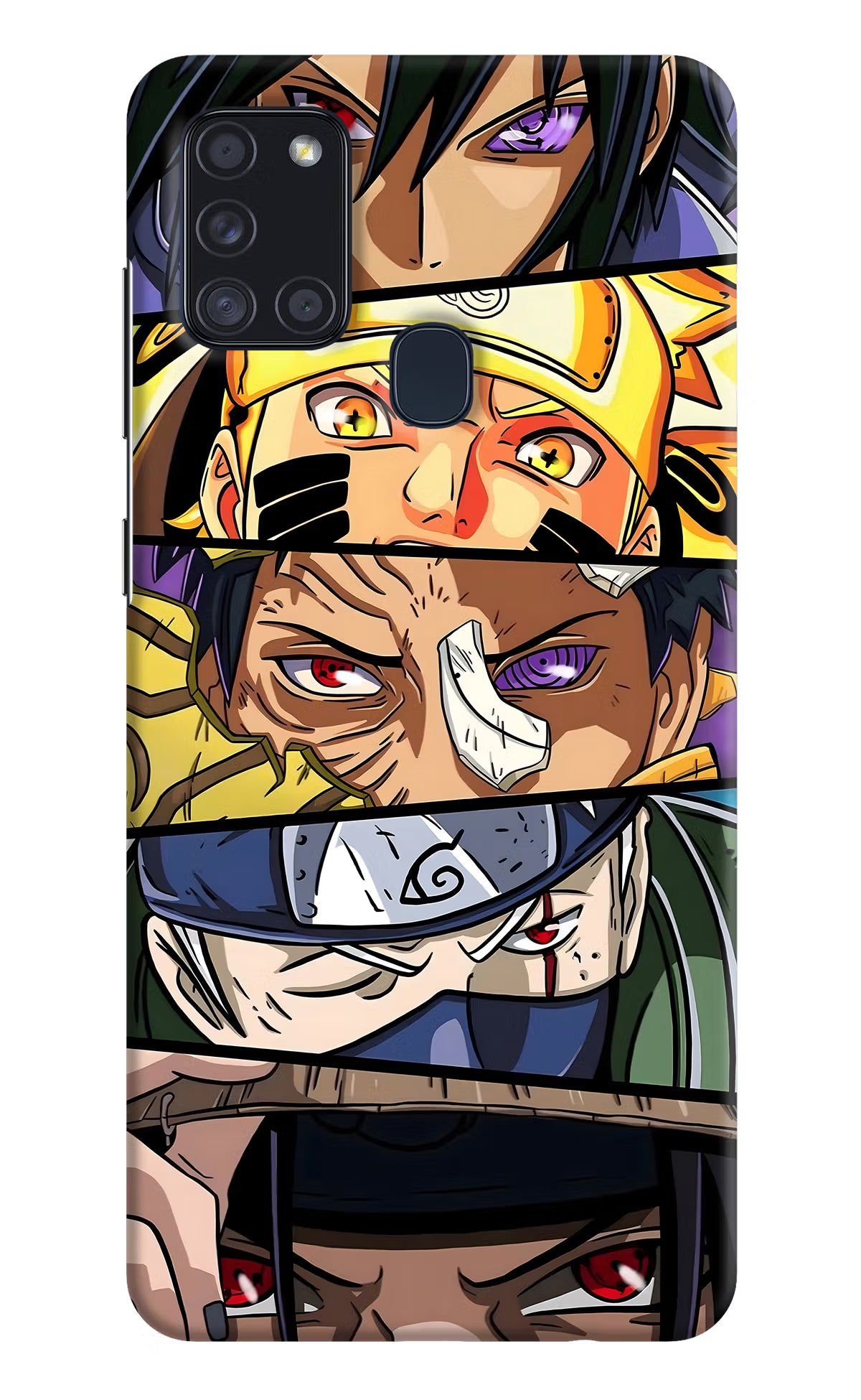 Naruto Character Samsung A21s Hard Case Back Cover by Casekaro