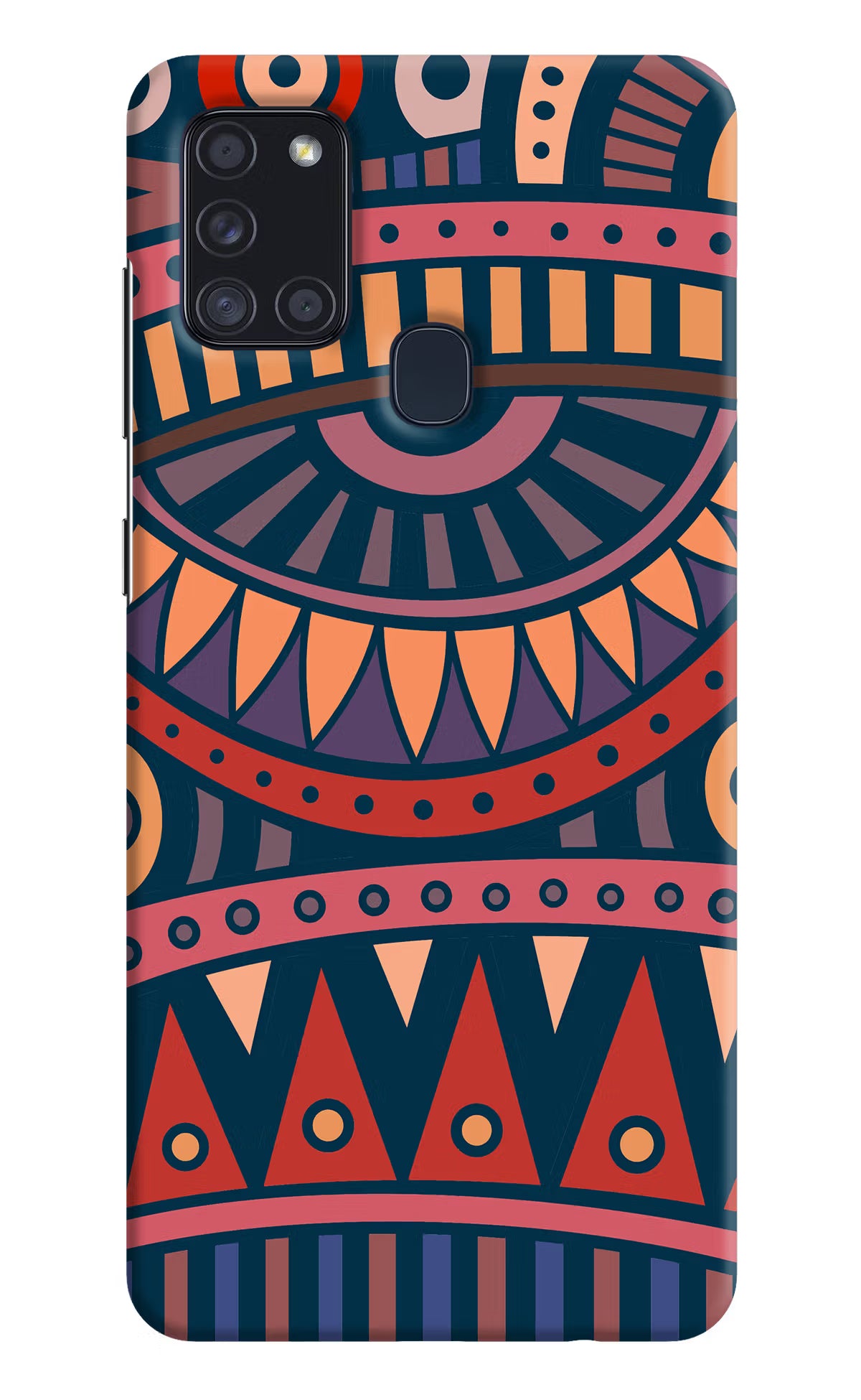 African Culture Design Samsung A21s Hard Case Back Cover by Casekaro