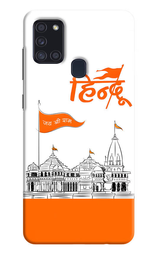 Jai Shree Ram Hindu Samsung A21s Hard Case Back Cover by Casekaro