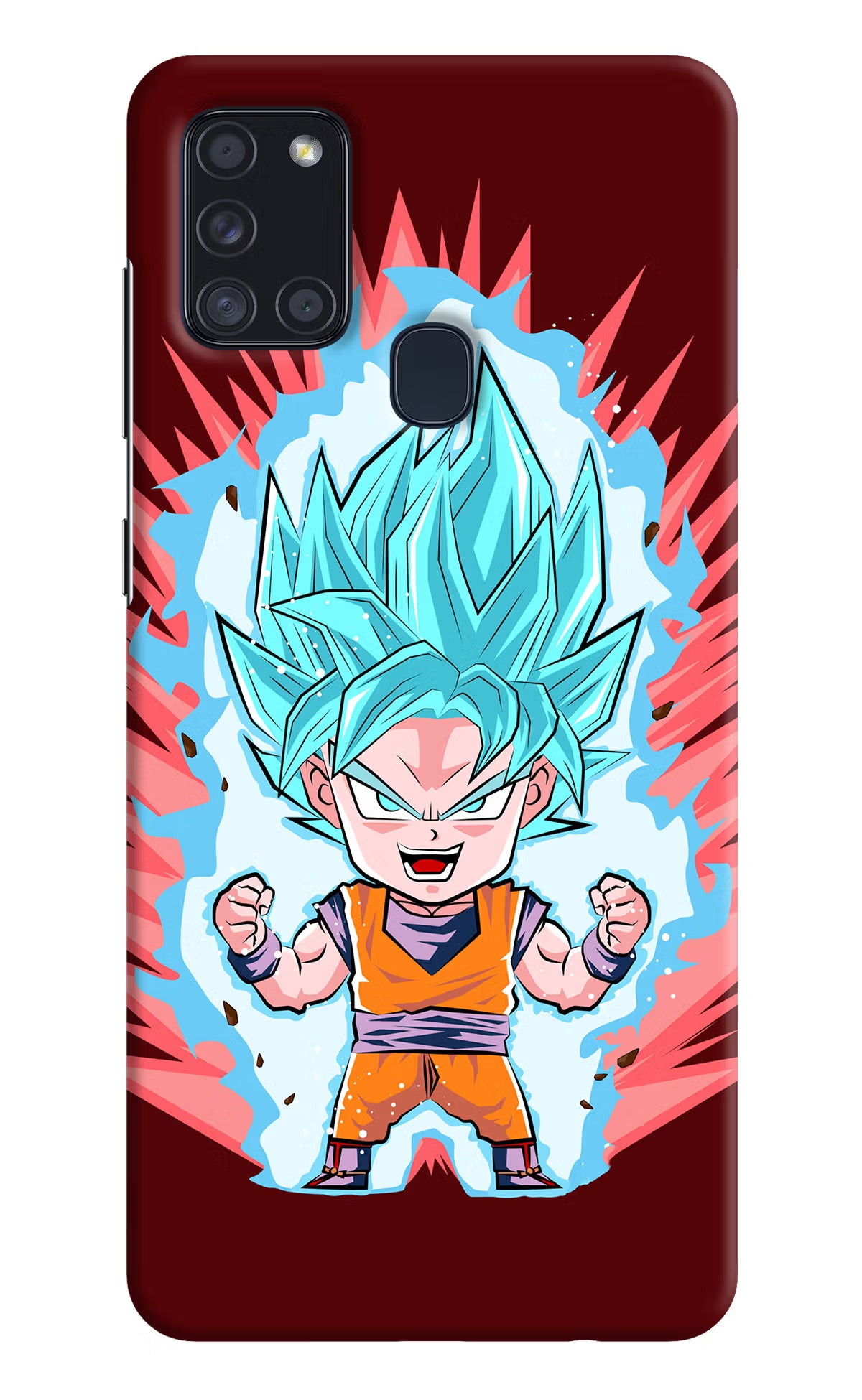 Goku Little Samsung A21s Hard Case Back Cover by Casekaro