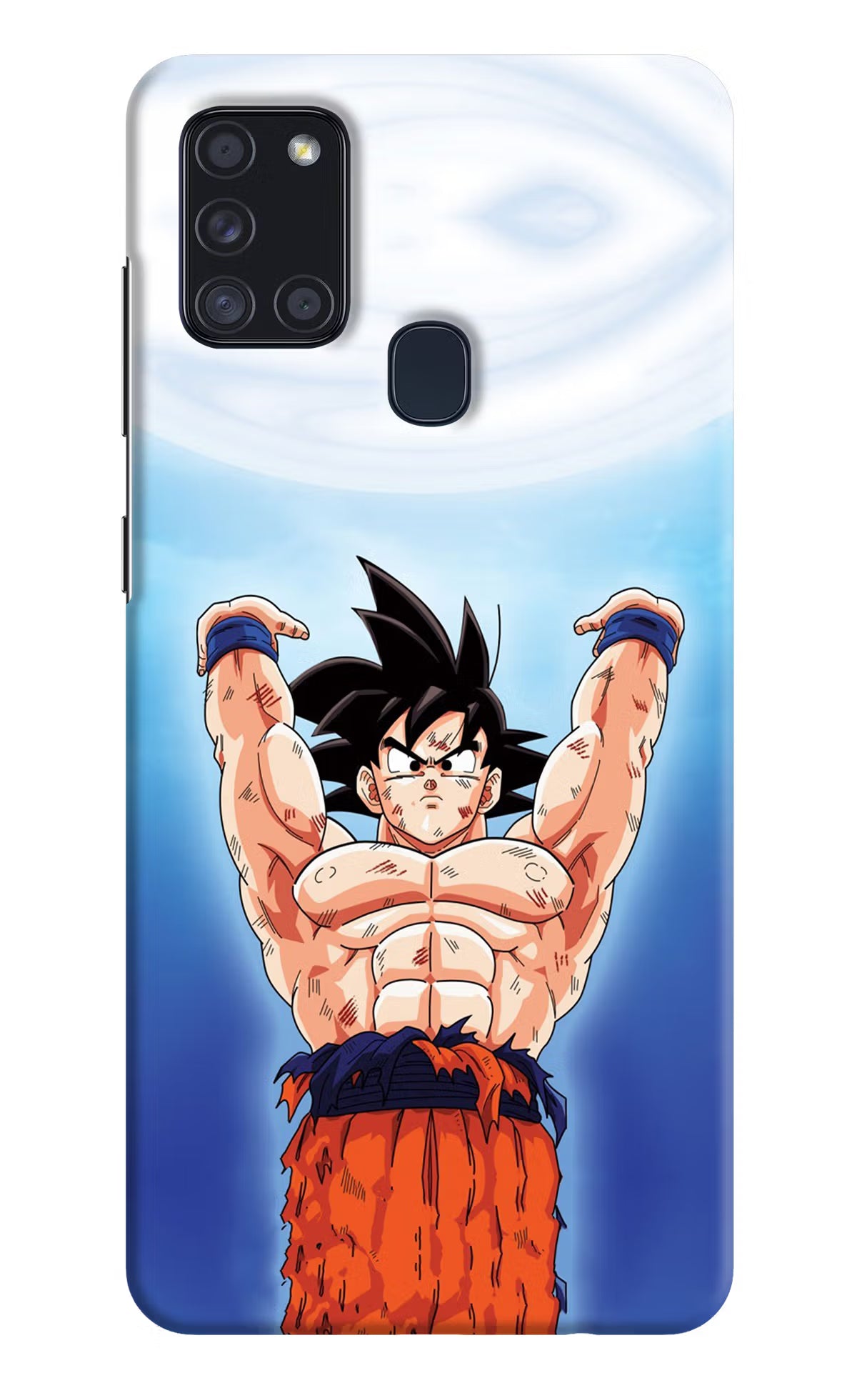 Goku Power Samsung A21s Hard Case Back Cover by Casekaro
