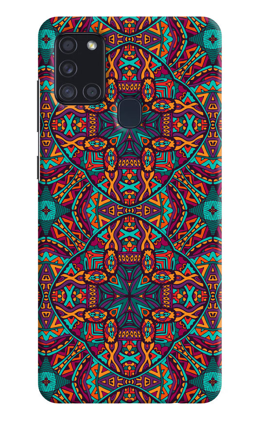 Colour Mandala Samsung A21s Hard Case Back Cover by Casekaro