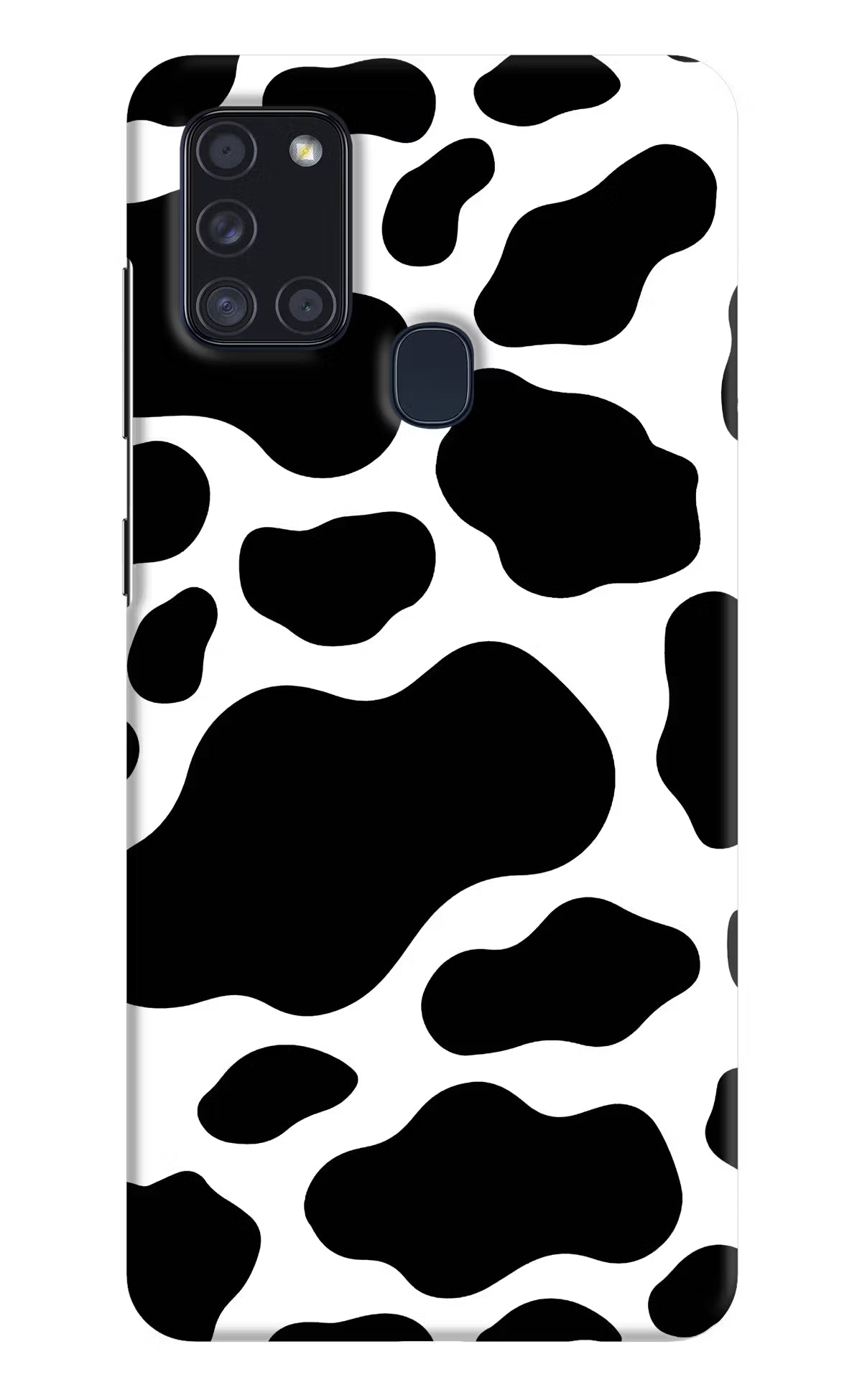 Cow Spots Samsung A21s Hard Case Back Cover by Casekaro