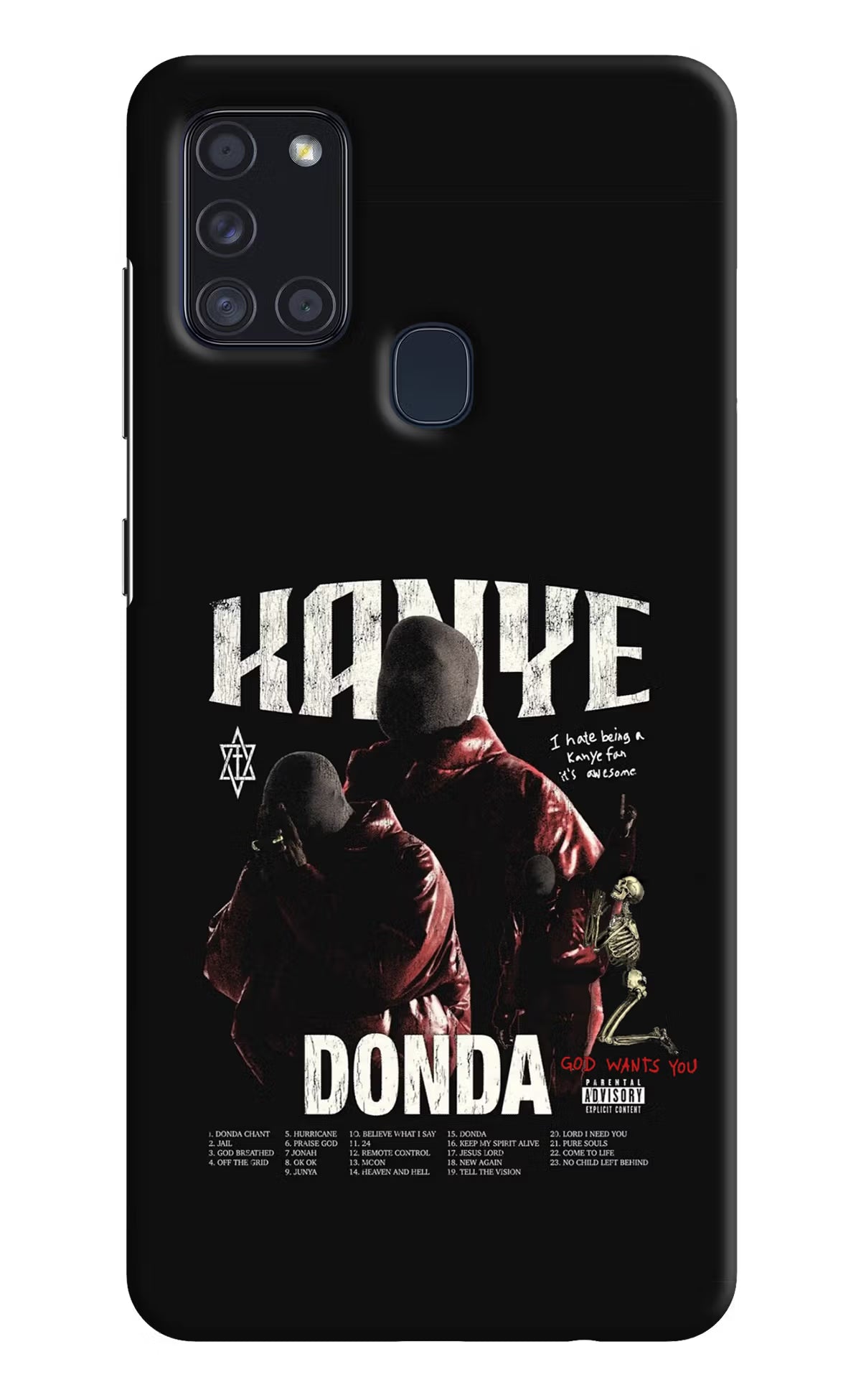 Donda Kanye West Samsung A21s Hard Case Back Cover by Casekaro