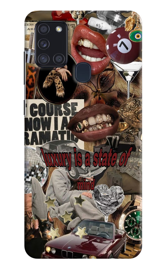 Luxury Samsung A21s Hard Case Back Cover by Casekaro