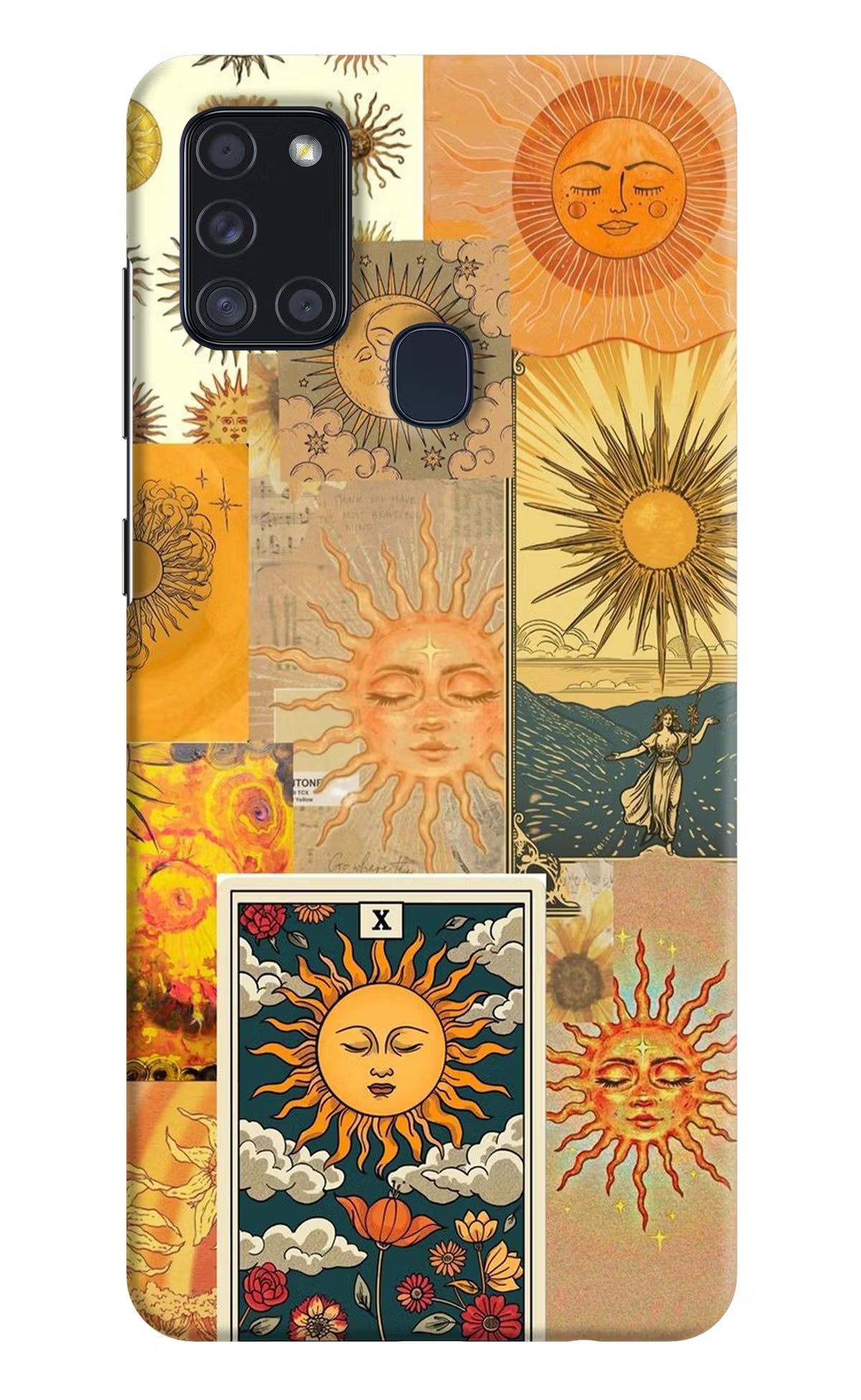 Sun Samsung A21s Hard Case Back Cover by Casekaro