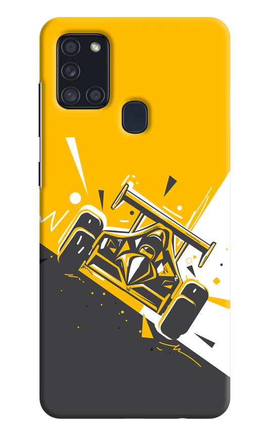 Track King Samsung A21s Hard Case Back Cover by Casekaro