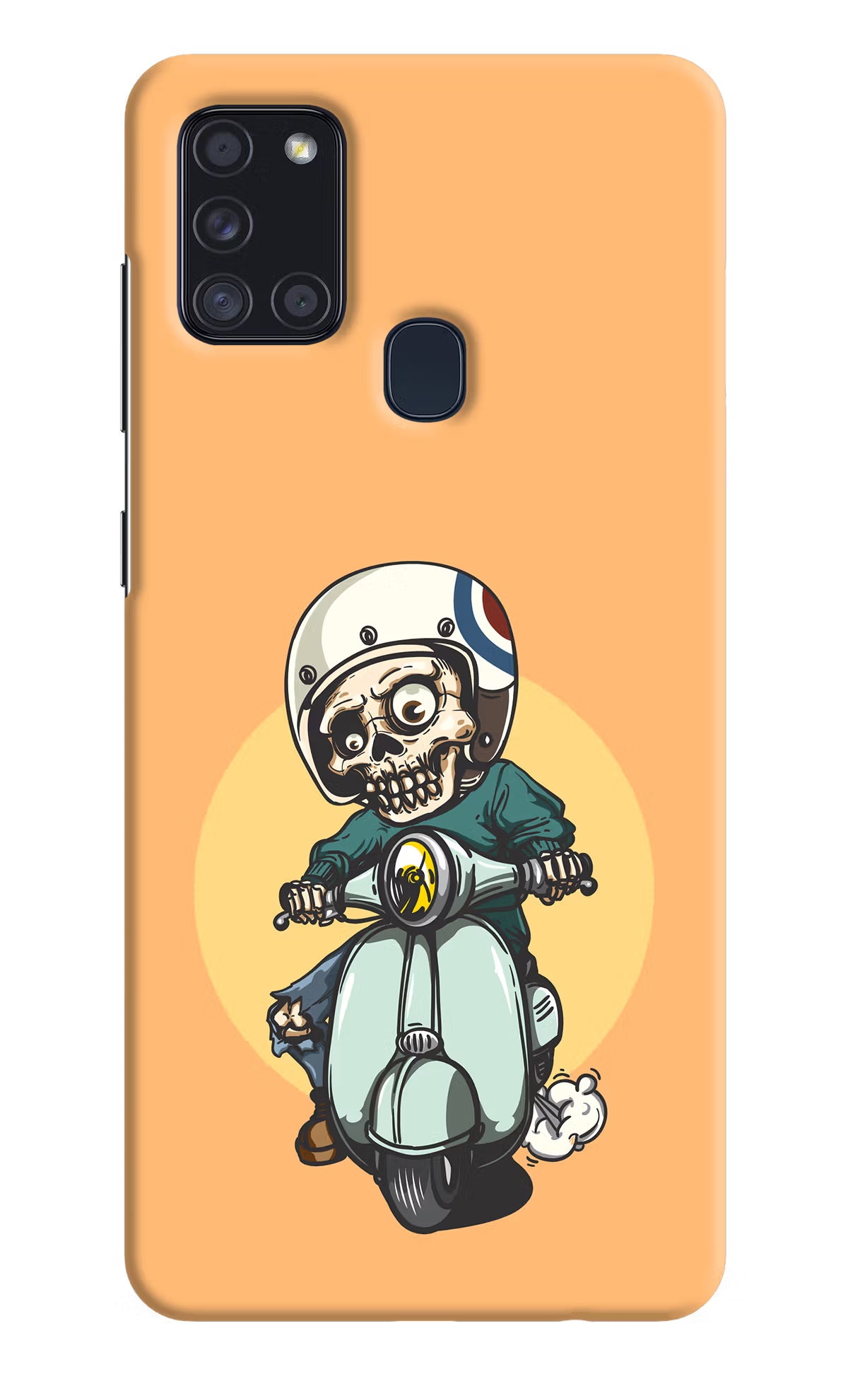 Undead Biker Samsung A21s Hard Case Back Cover by Casekaro