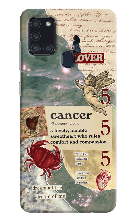 Cancer Zodiac Samsung A21s Hard Case Back Cover by Casekaro