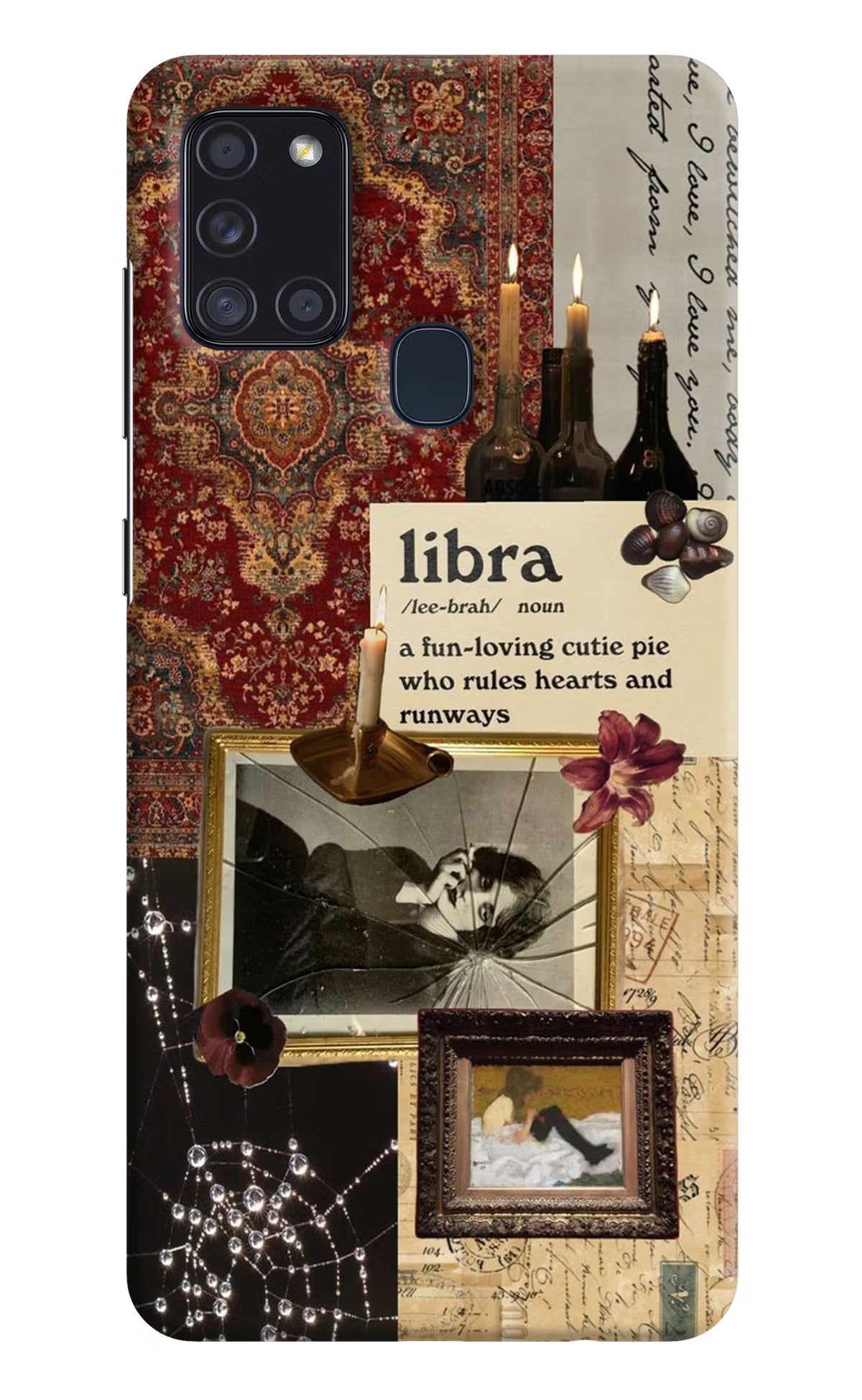 Libra Zodiac Samsung A21s Hard Case Back Cover by Casekaro