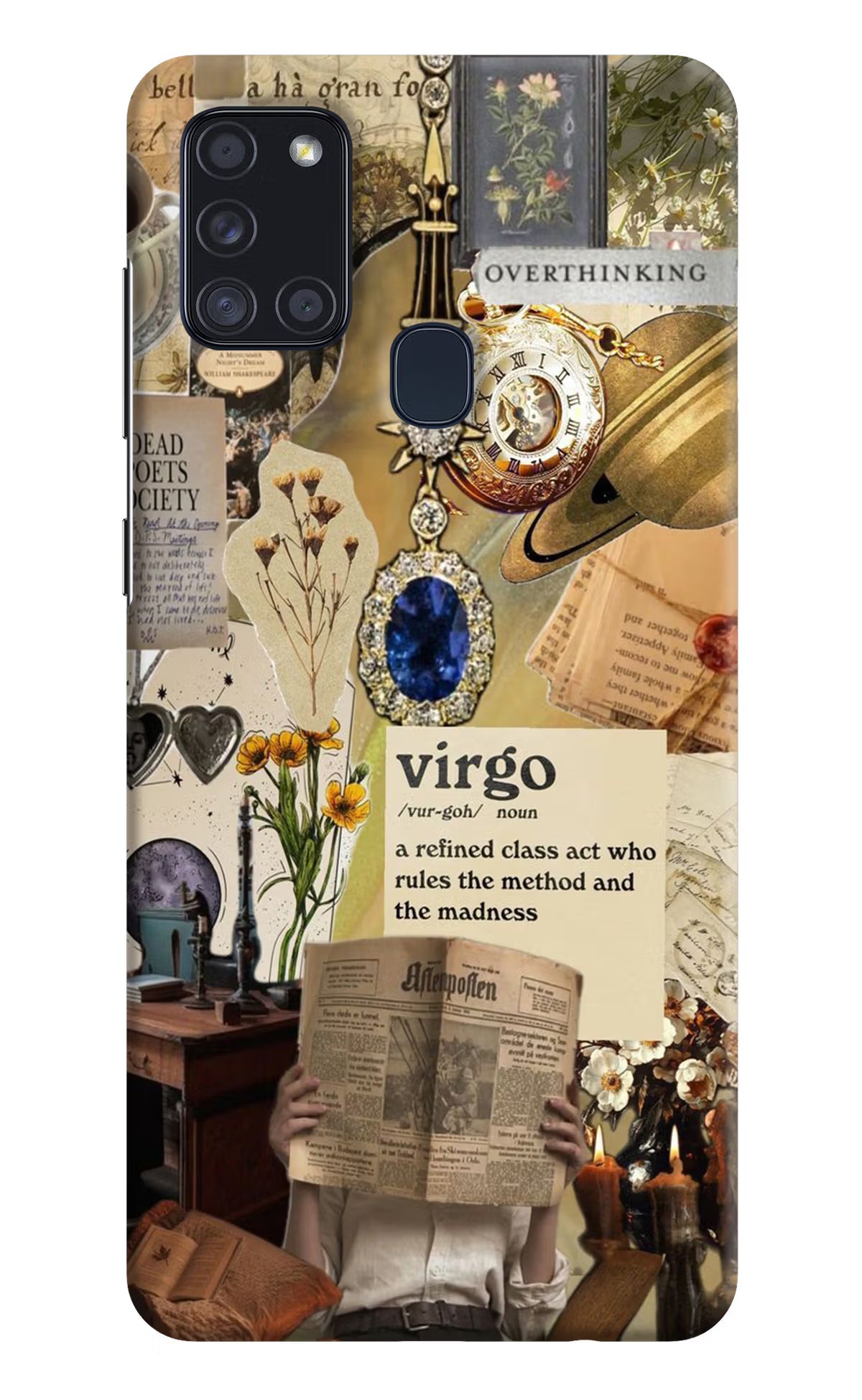 Virgo Zodiac Samsung A21s Hard Case Back Cover by Casekaro