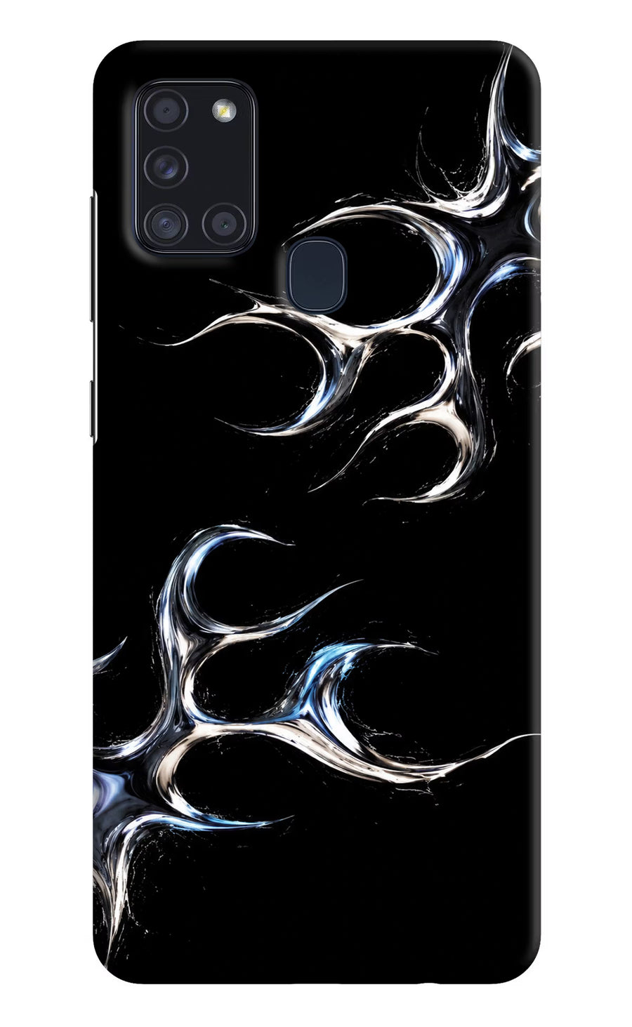 Chrome Tribal Samsung A21s Back Cover, Hard case