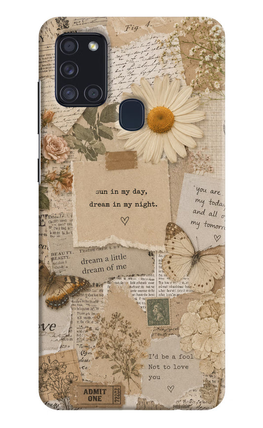 Vintage case Samsung A21s Back Cover