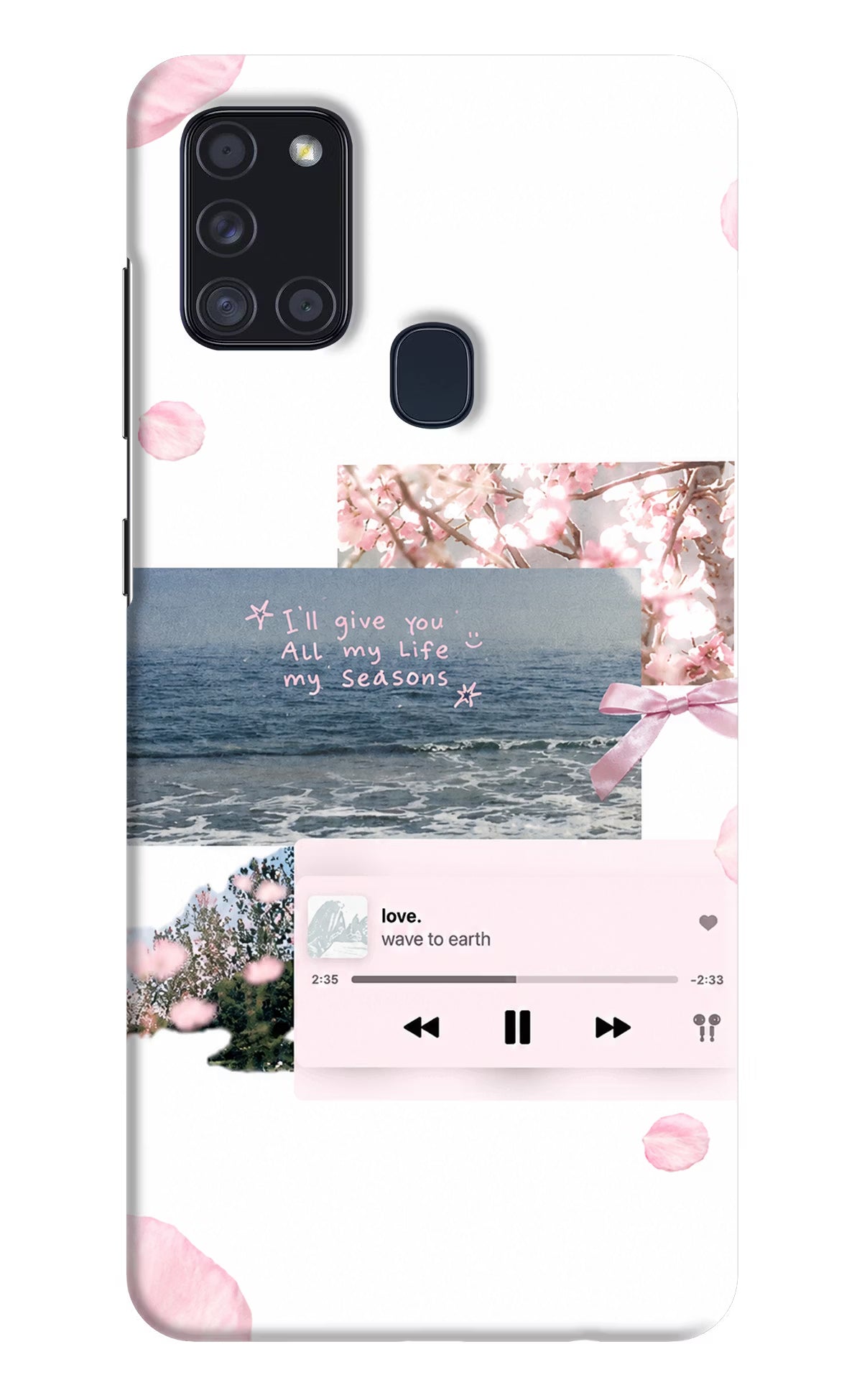 Wave to earth Samsung A21s Back Cover