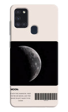 Moon Phase Samsung A21s Hard Case Back Cover by Casekaro