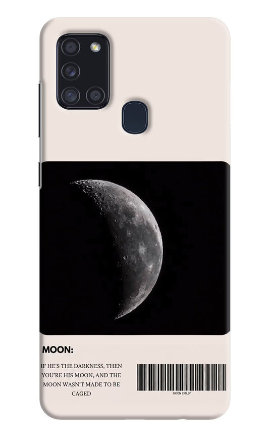 Moon Phase Samsung A21s Hard Case Back Cover by Casekaro