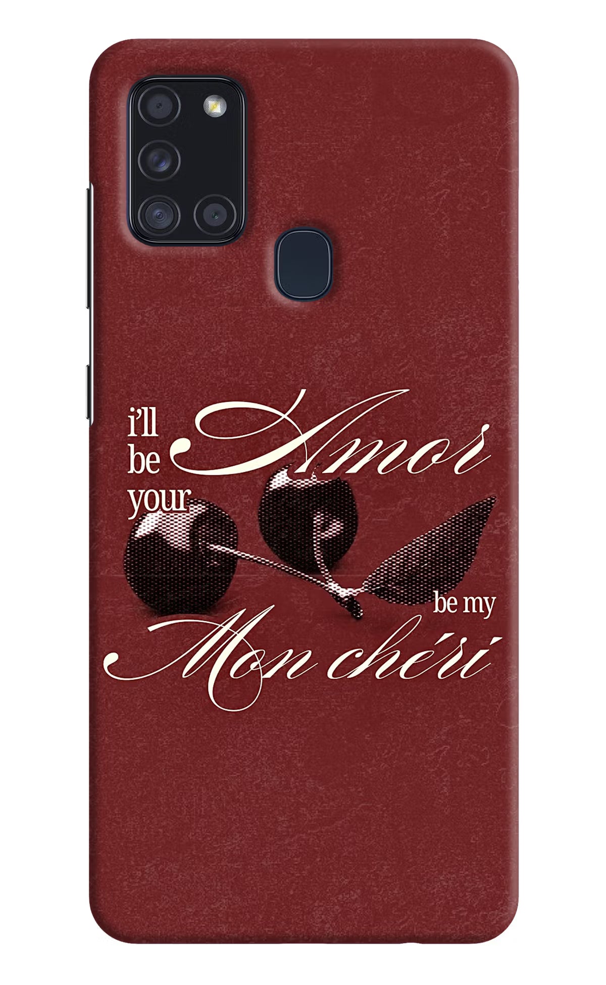 Velvet Cherry Samsung A21s Back Cover