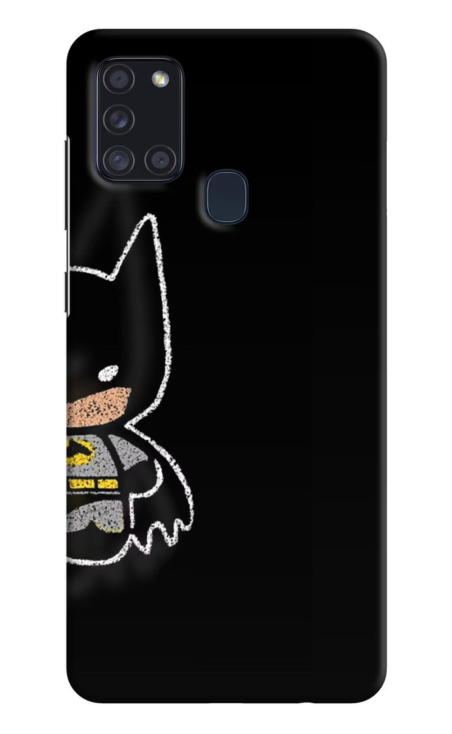 Bat Kitty Samsung A21s Hard Case Back Cover by Casekaro